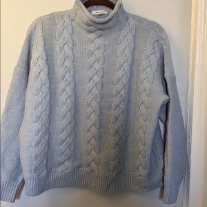 Madewell Rollneck Cable Knit Sweater